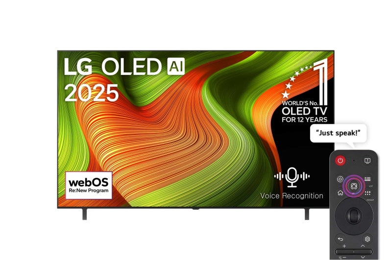 LG 83 inch OLED AI Gen2 4K 120Hz Smart TV AI Magic remote webOS25 2025 OLED83B56LA-AMAG black - Image 1