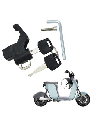 Helmet Lock 2-in-1 Helmet Hook Lock Anti Theft Motorcycle Helmet Security Lock with Keys for Motorcycle E-Bike Bicycle - pzsku/ZE750950CA52BF745DF2DZ/45/_/1718798433/9652967b-abf0-4eee-be16-96b72781255c