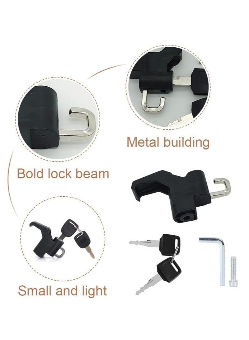 Helmet Lock 2-in-1 Helmet Hook Lock Anti Theft Motorcycle Helmet Security Lock with Keys for Motorcycle E-Bike Bicycle