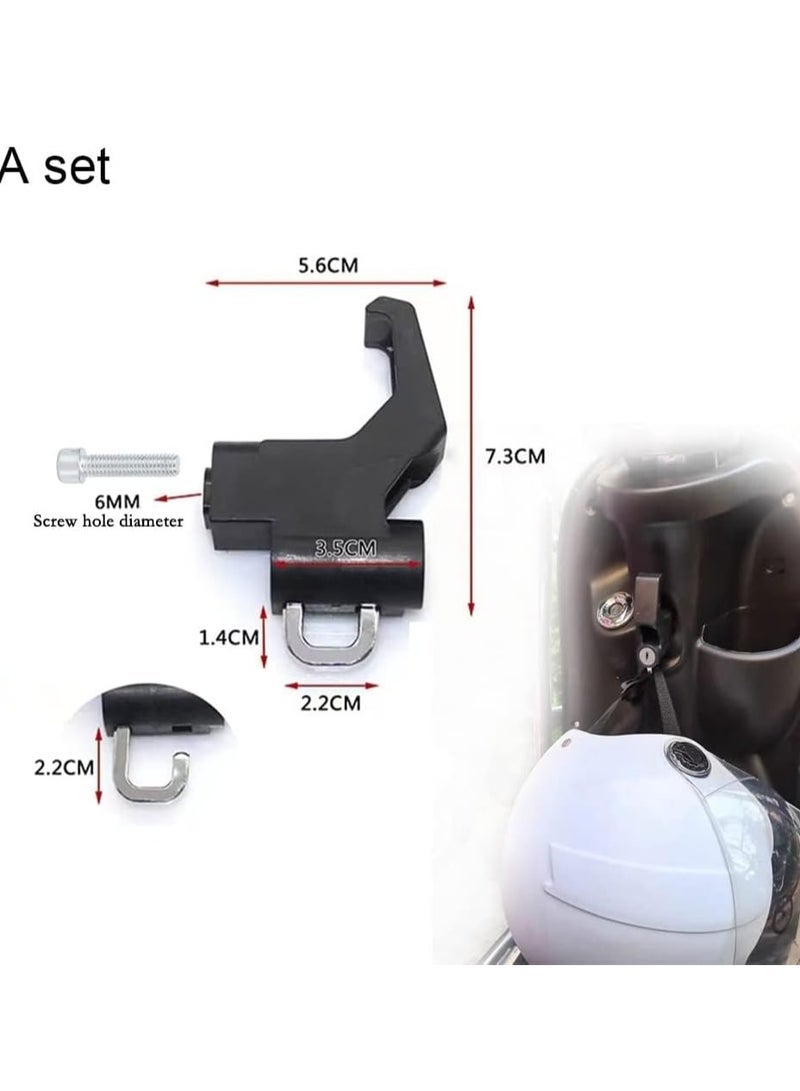 Helmet Lock 2-in-1 Helmet Hook Lock Anti Theft Motorcycle Helmet Security Lock with Keys for Motorcycle E-Bike Bicycle
