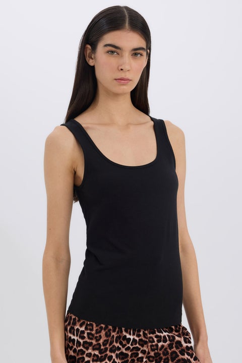 اندر شيرت قطن قصة عادية اسود من Fall in Love