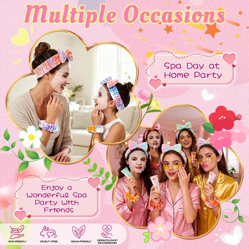 CHANGARLOAD 136 PCS Party Favors Bags for Eye Mask Lip Balm Hand Cream & Face Mask Skincare, Foot Spa Bath Bomb & Headband, Bachelorette Party, Retirement Graduation, Friendship, Sister & Birthday Gifts for Women - Image 3