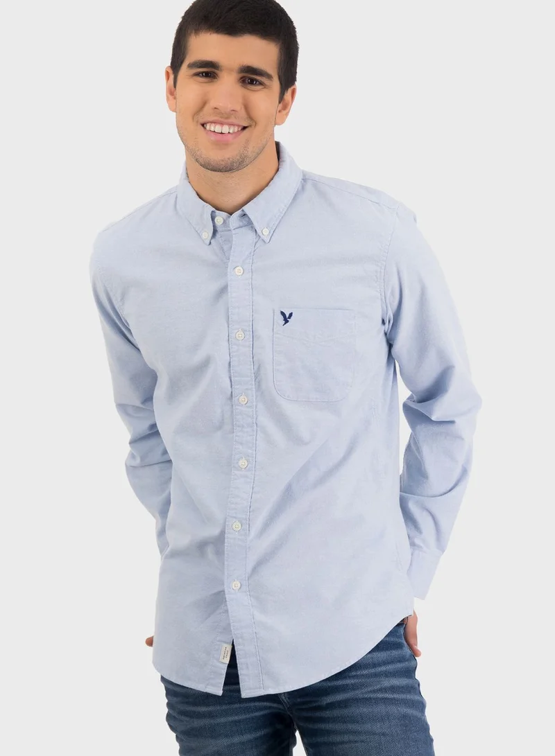American Eagle Button Down Flex Fit Shirt