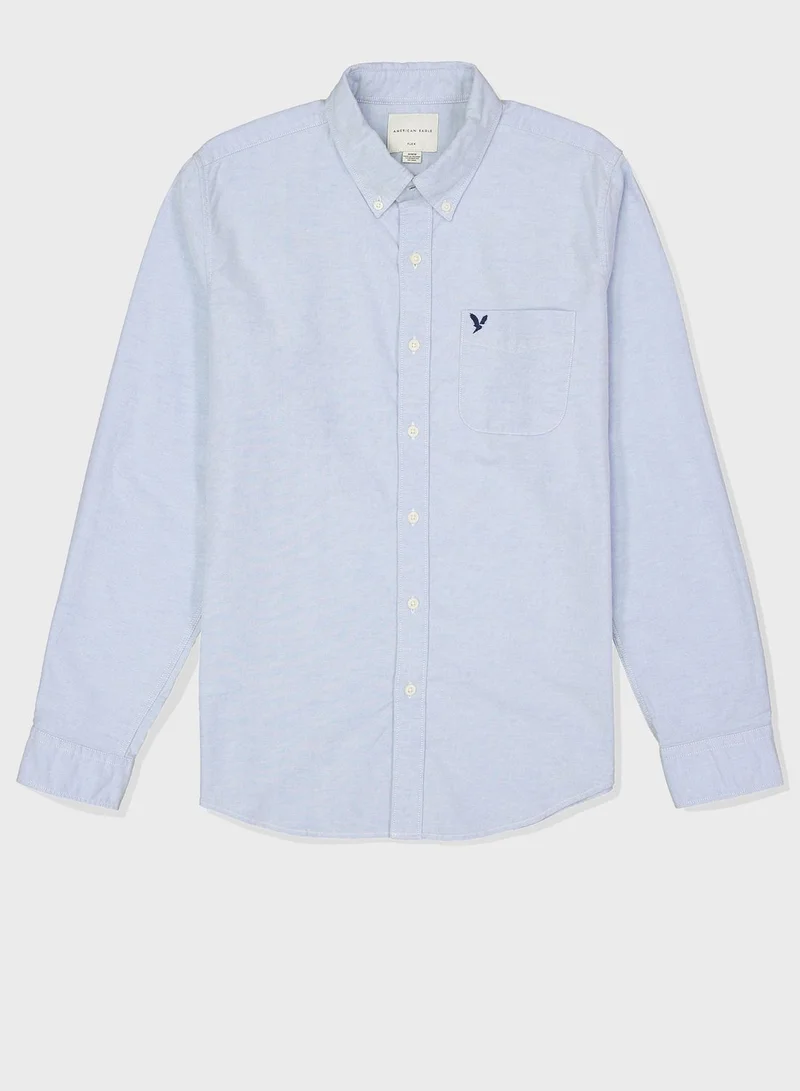 American Eagle Button Down Flex Fit Shirt