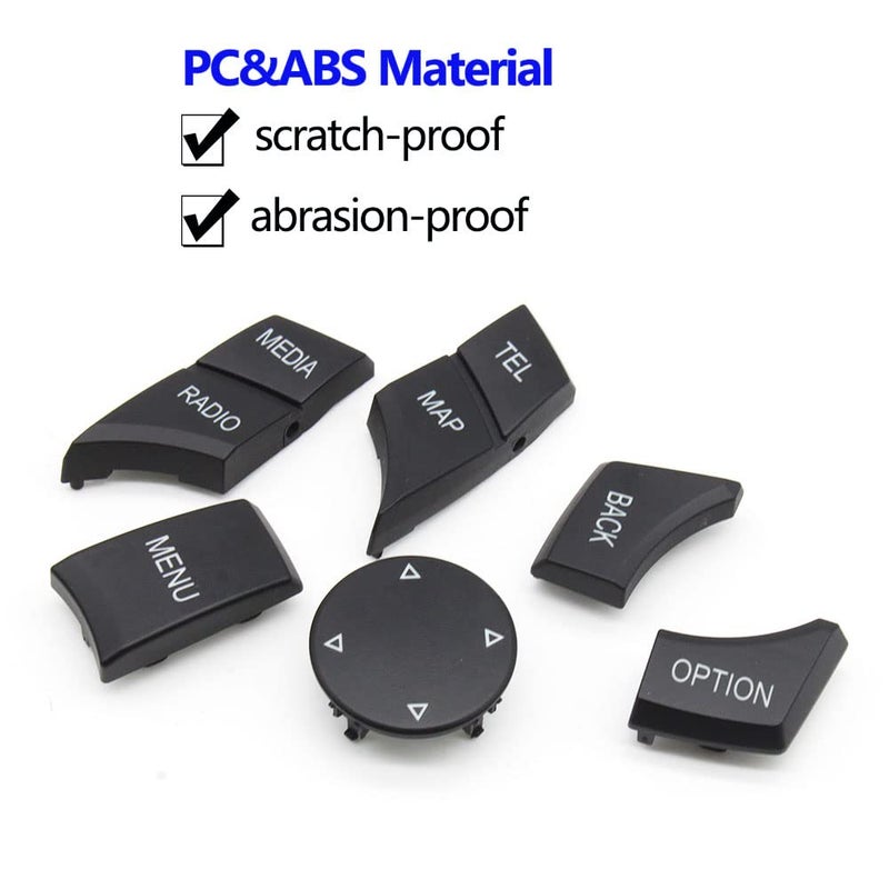 6PCS CIC iDrive Multimedia Control Button Cover for BMW - Image 5