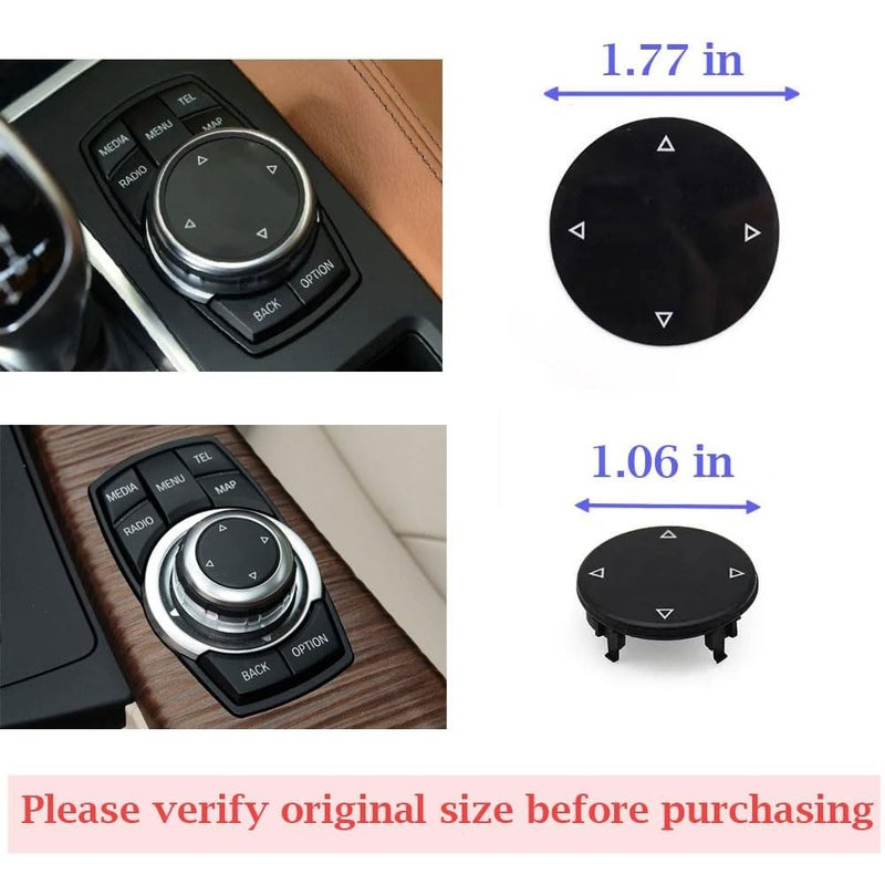 6PCS CIC iDrive Multimedia Control Button Cover for BMW - Image 4