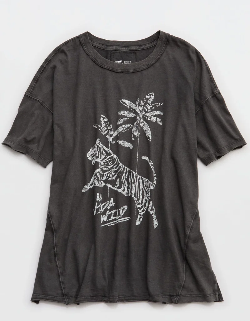 Aerie  Aerie Oversized Crew Boyfriend T-Shirt for Women | Best Price UAE