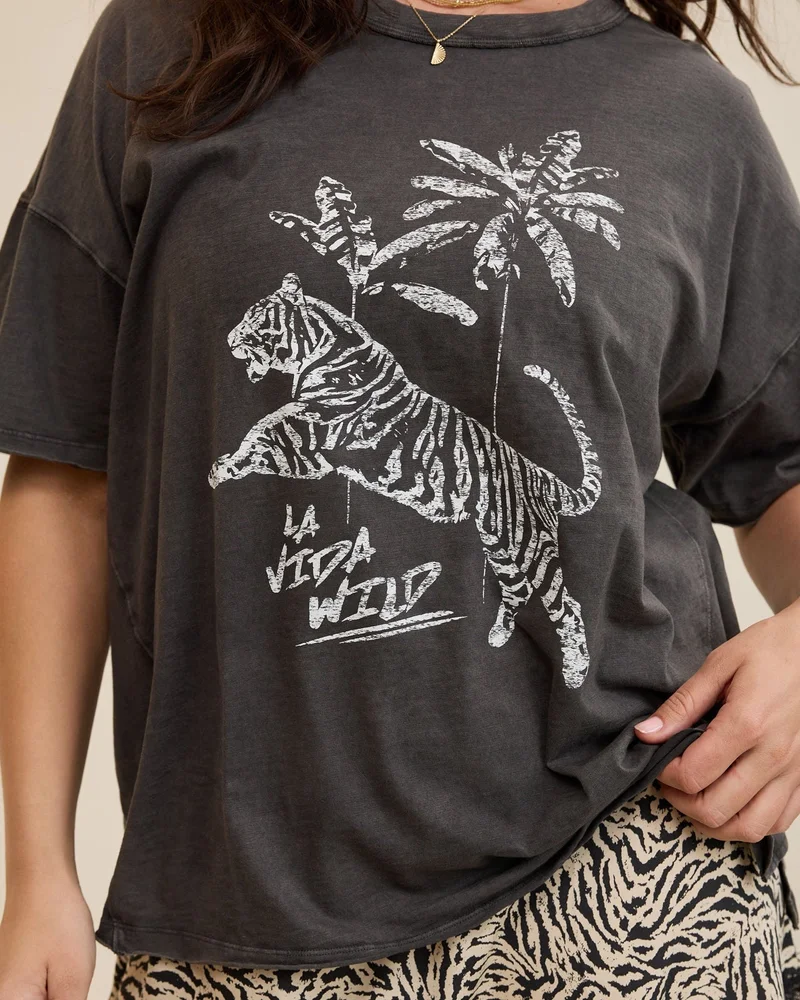 Aerie  Aerie Oversized Crew Boyfriend T-Shirt for Women | Best Price UAE
