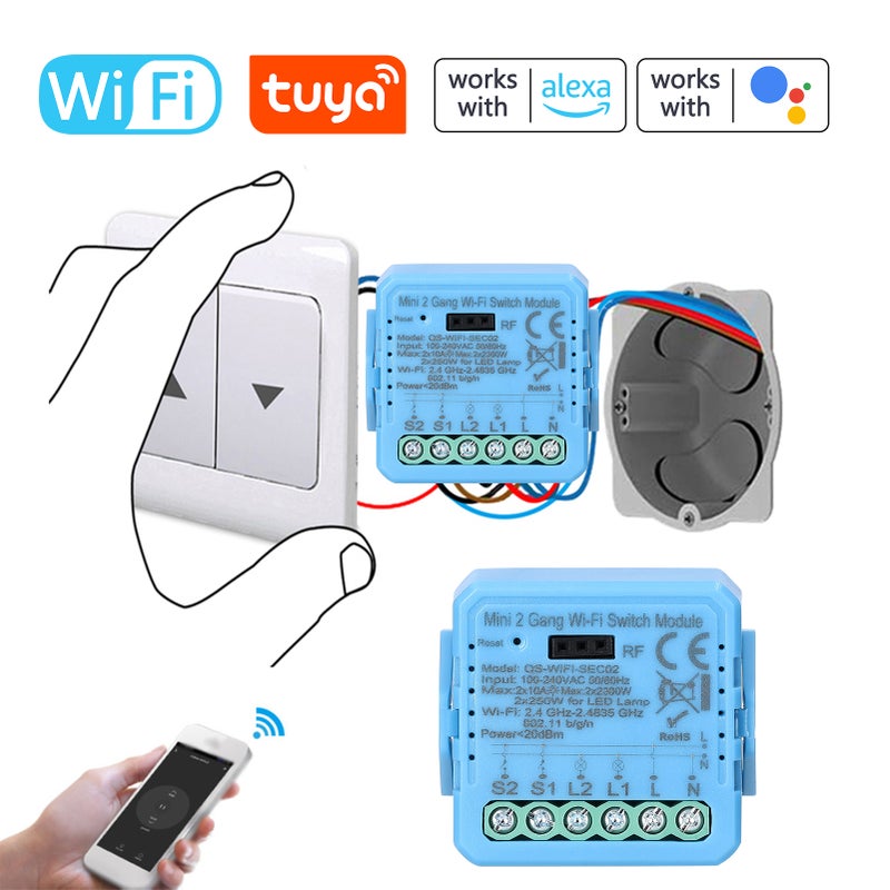 Digital Remote Controller Push Button Normal Switch Module Remote Controller Support ALL Channels ON/OFF and CH1/CH2 Independent Control - Image 2