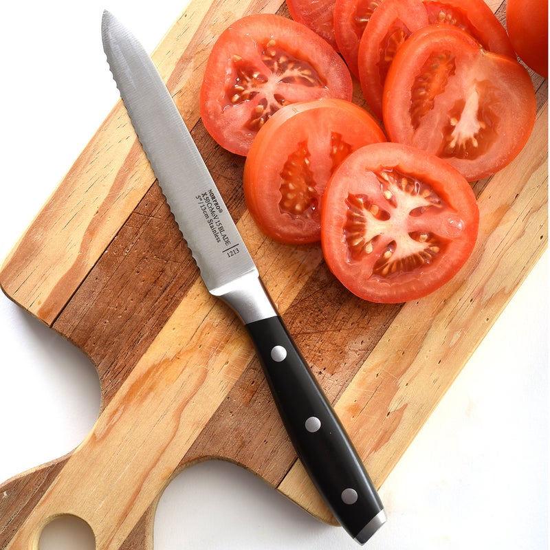 Norpro Stainless Steel 5-Inch Serrated Utility Tomato Knife - Image 4