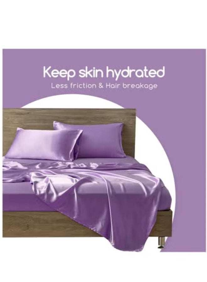 Bukela Silk Satin Pillowcase for Hair and Skin Queen - Black Silk Pillowcase 2 Pack 76L x 51W CM (30x20 Inches) - Satin Pillow Cases Set of 2 with Envelope Closure (2pcs ) - Image 3