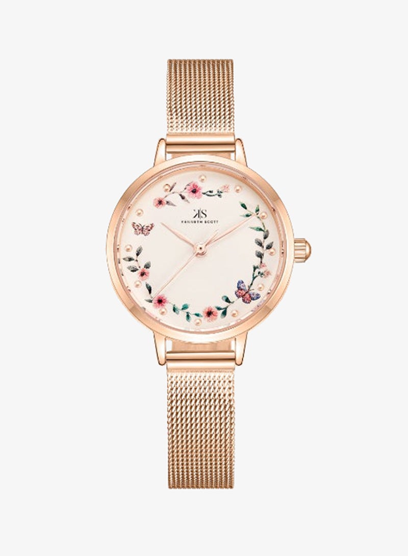 KENNETH SCOTT Women's Stainless Steel Analog Watch K23512-RMKF - 28 mm - Image 4