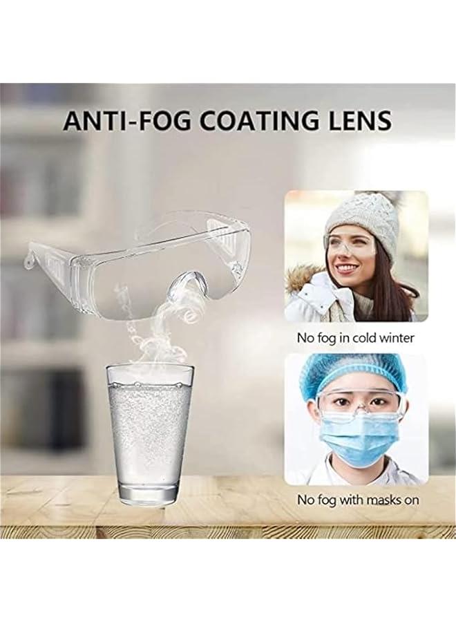 HOOKOR 3 Pcs Anti Fog Clear Safety Goggles, Anti Dust Impact,Scratch Resistant Splash Proof Chemical Clear Lens Wrap Around, Eye Protection for Nurses Workers Architect - Image 5