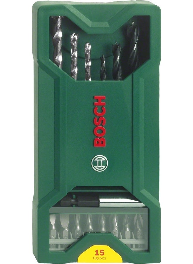 BOSCH - 15 Piece Drill Bit Set and Driver Bit Set 2607019579 - Image 1