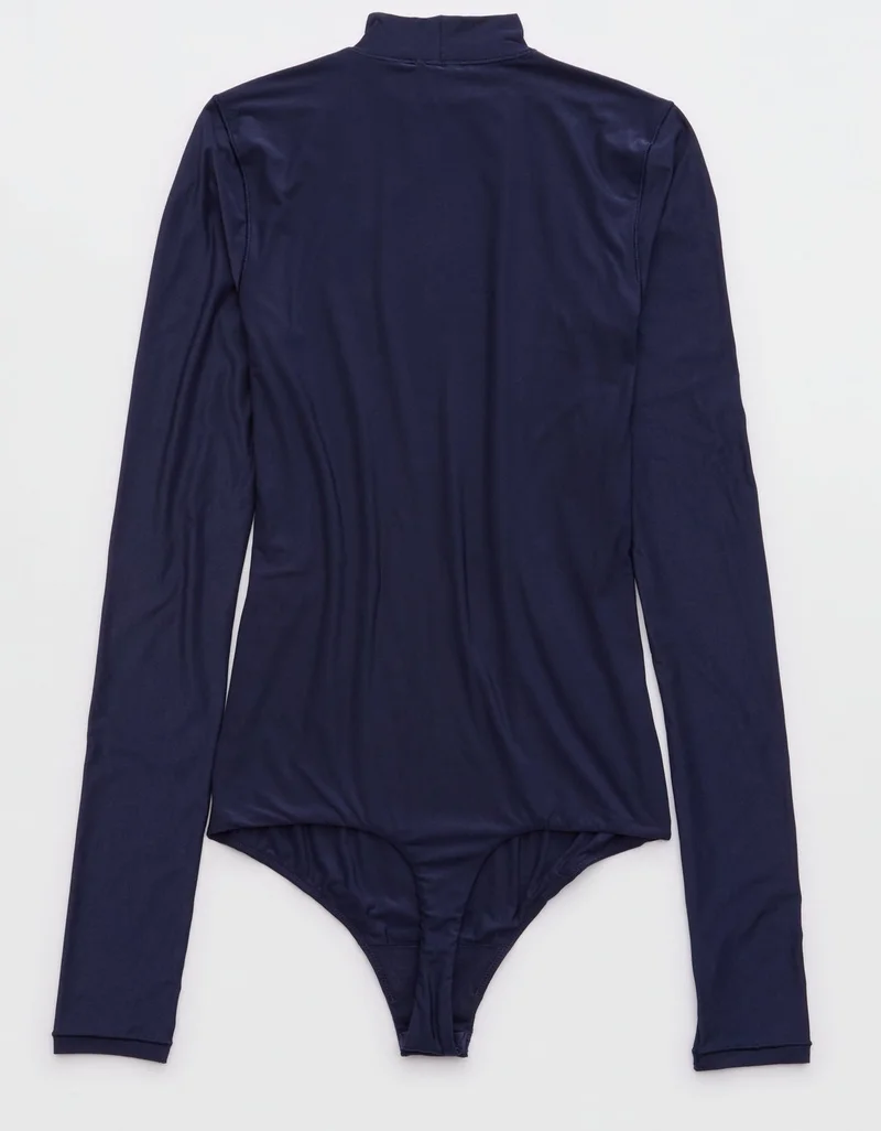 Aerie  Aerie SMOOTHEZ Long Sleeve Mock Neck Bodysuit for Women | Best Price UAE