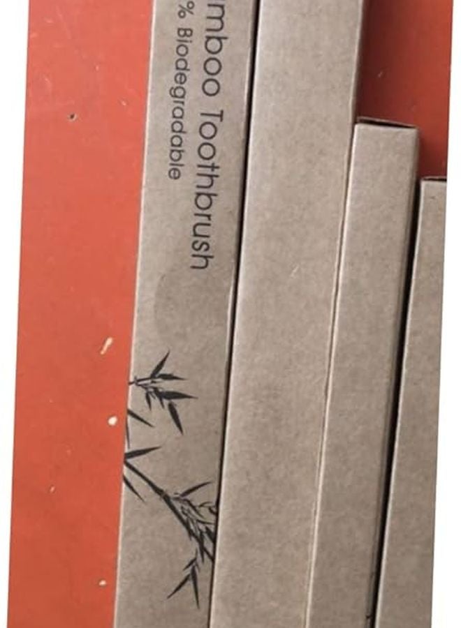 فرشاة أسنان نوليتوي القابلة للتحلل من الخيزران، 8 قطع، شعيرات ناعمة جدًا مزدوجة الجوانب، للكبار، للسفر والمنزل - Image 5