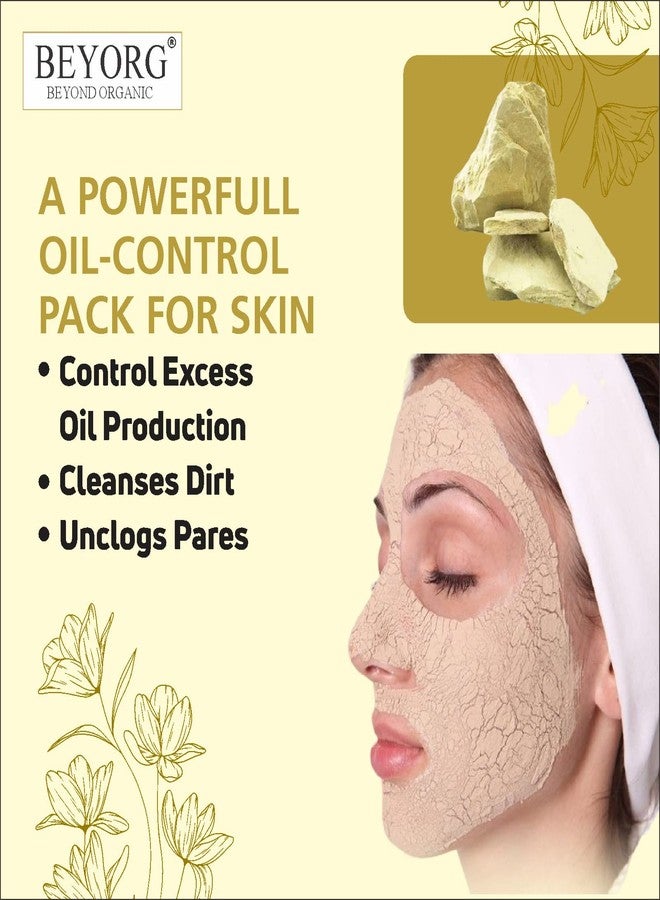BEYORG Natural Multani mitti powder, Fuller's Earth, Bentonite Clay, Herbal Earth Clay - The Natural Wash De-Tan Face Pack - Image 2