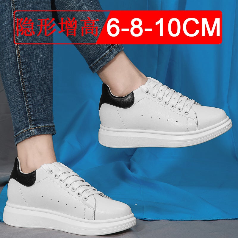 Summer Invisible Height Increasing Men''s Shoes 10cm White Shoes Korean Style sneaker 6 Men''s Height Increasing Shoes 8 Casual Board Shoes Trendy - Image 5