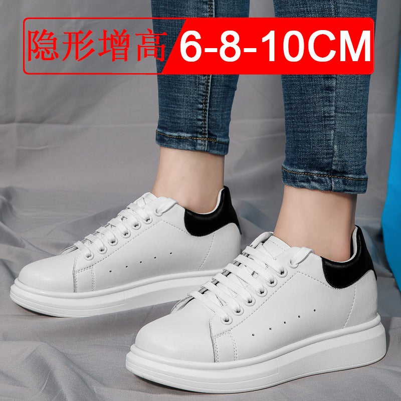 Summer Invisible Height Increasing Men''s Shoes 10cm White Shoes Korean Style sneaker 6 Men''s Height Increasing Shoes 8 Casual Board Shoes Trendy - Image 2