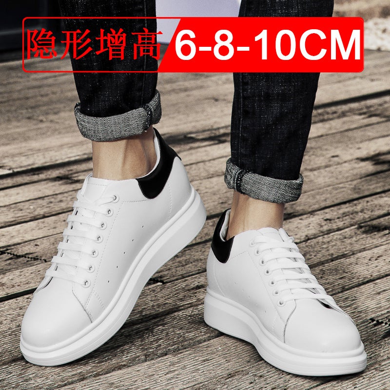 Summer Invisible Height Increasing Men''s Shoes 10cm White Shoes Korean Style sneaker 6 Men''s Height Increasing Shoes 8 Casual Board Shoes Trendy - Image 4