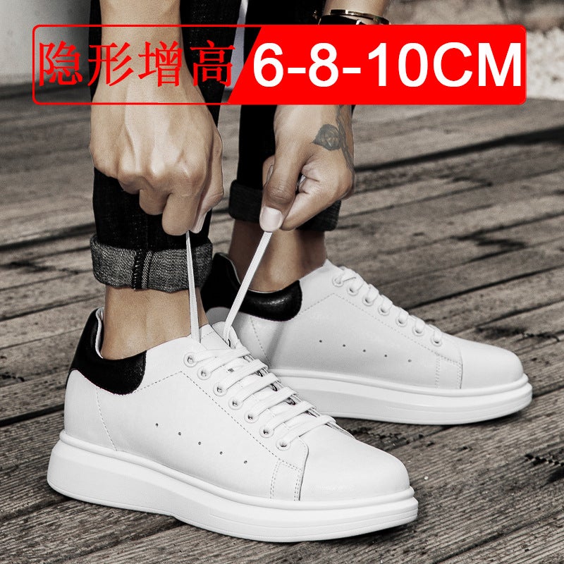 Summer Invisible Height Increasing Men''s Shoes 10cm White Shoes Korean Style sneaker 6 Men''s Height Increasing Shoes 8 Casual Board Shoes Trendy - Image 3