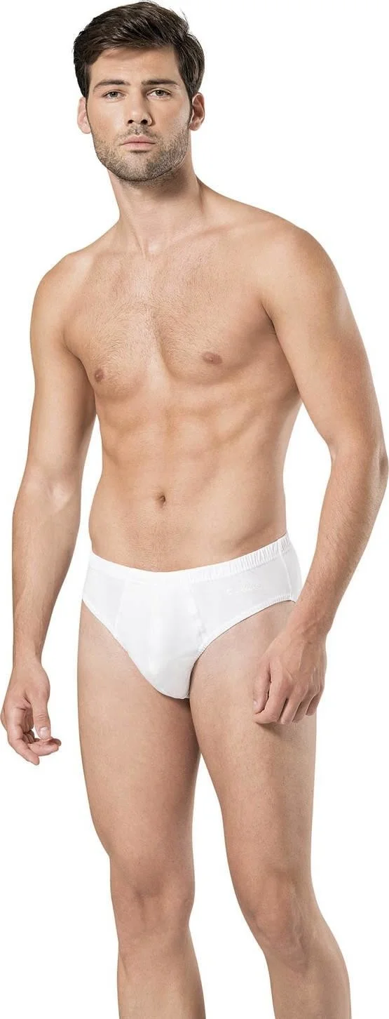 pierre cardin Men's 3-Box Briefs White