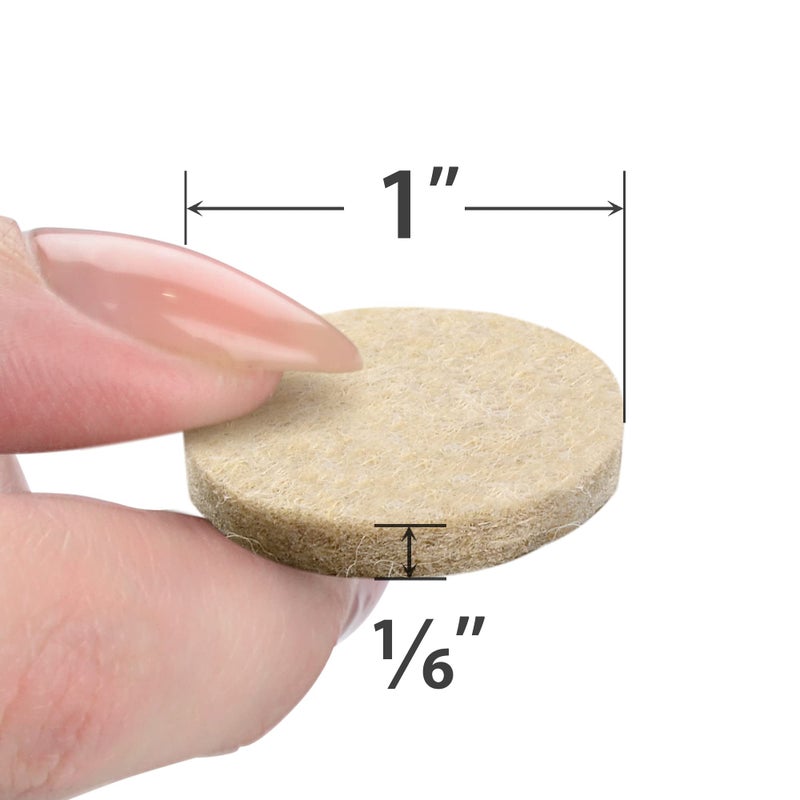 X-Protector Best Felt Furniture Pads X-PROTECTOR - 48 Premium Chair Felt Pads Floor Protector for Furniture Feet Wood Hardwood Floors - Protect Your Hard Floors! (Beige) - Image 5