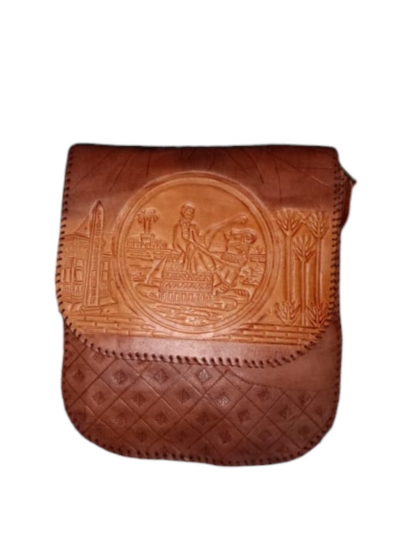 Sheer Fashionable Leather Crossbody Bag  - Image 1
