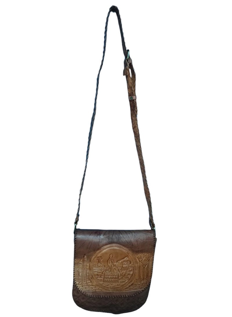 Sheer Fashionable Leather Crossbody Bag  - Image 2