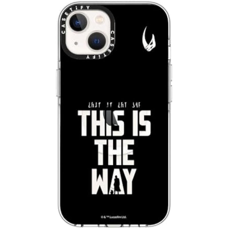Casetify Clear iPhone 13 Case 【Mandalorian Co-Lab/Not Yellowing / 6.6ft Drop Protection/Compatible with Magsafe】 - This is The Way - Black - Clear - Image 2