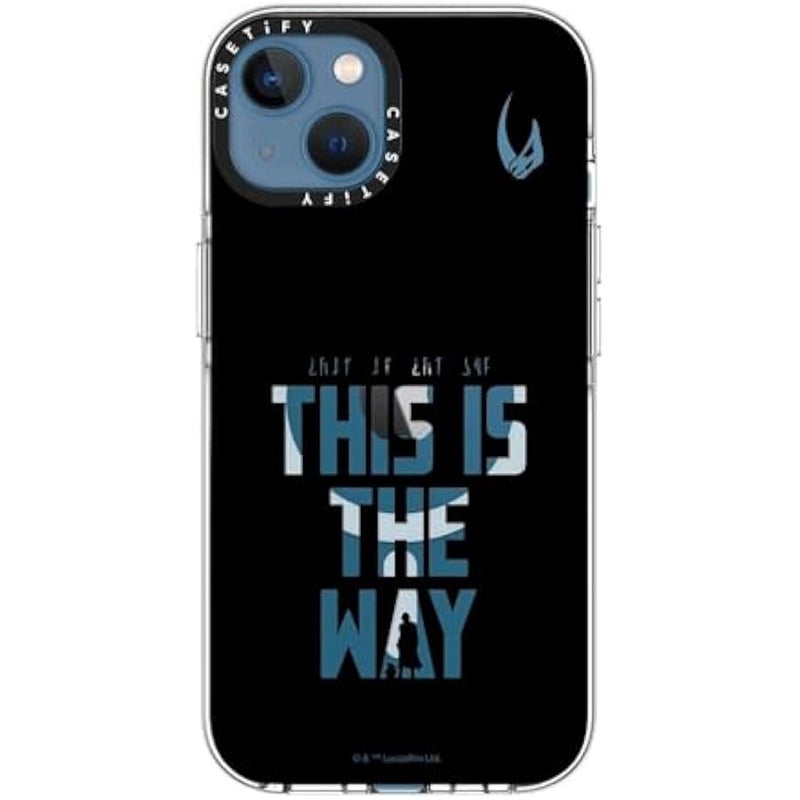 Casetify Clear iPhone 13 Case 【Mandalorian Co-Lab/Not Yellowing / 6.6ft Drop Protection/Compatible with Magsafe】 - This is The Way - Black - Clear - Image 5