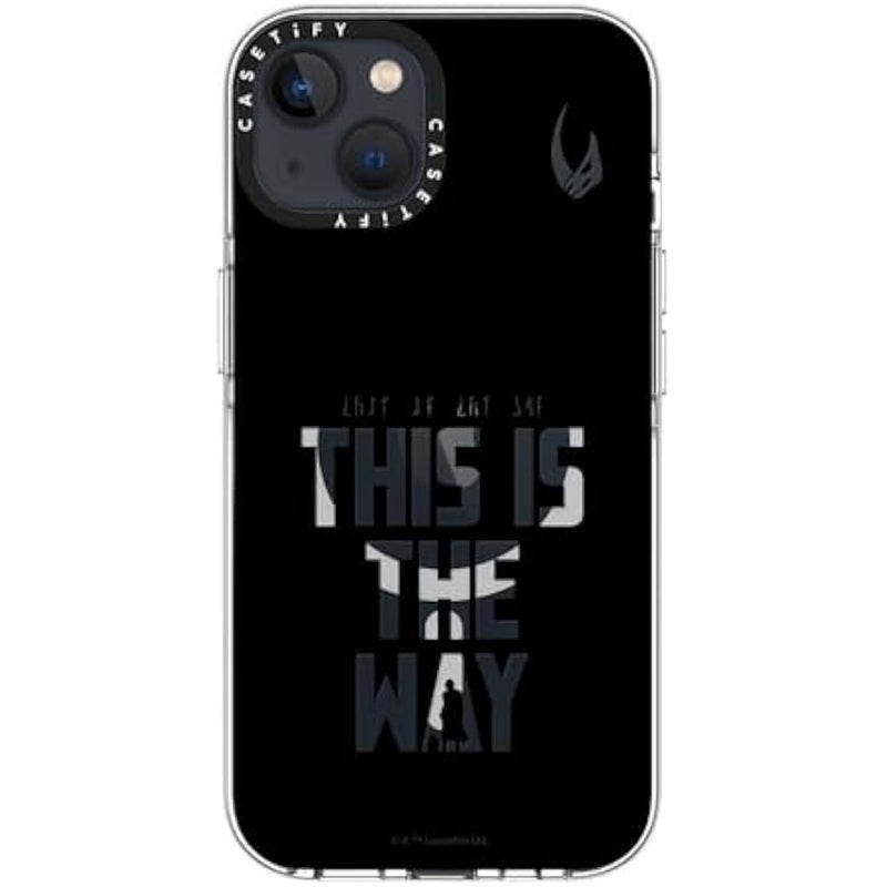 Casetify Clear iPhone 13 Case 【Mandalorian Co-Lab/Not Yellowing / 6.6ft Drop Protection/Compatible with Magsafe】 - This is The Way - Black - Clear - Image 4