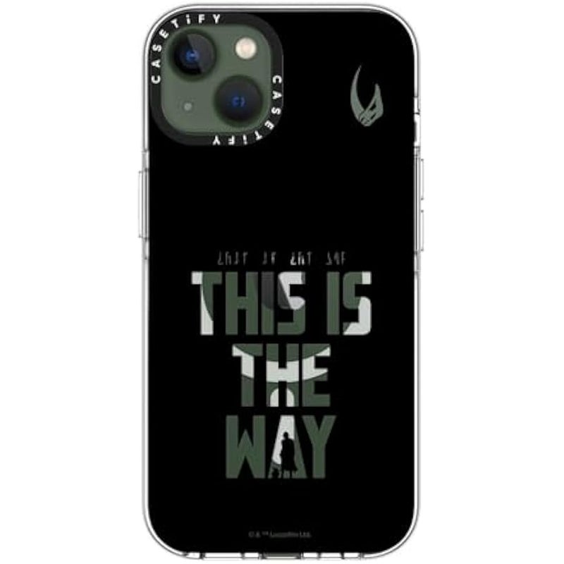 Casetify Clear iPhone 13 Case 【Mandalorian Co-Lab/Not Yellowing / 6.6ft Drop Protection/Compatible with Magsafe】 - This is The Way - Black - Clear - Image 3