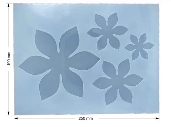 Ditya Crafts 3D Flower 4 in 1 Resin MoldSilicone Molds for Resin CastingSilicone Agate Flower Molds for Making Resin GeodeAgate Slice CoastersCup MatsHome Decoration - Image 2