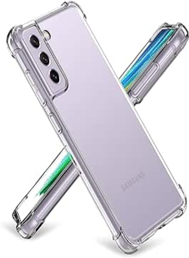 YoYoTech Galaxy S21 FE Case,Soft Crystal Clear Transparent Shockproof TPU Protective designed for Samsung Galaxy S21 FE 5G Case Cover (2022).