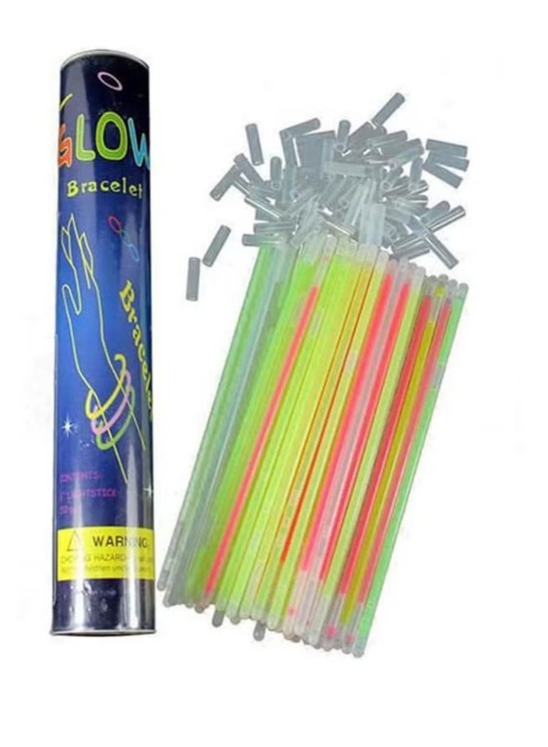 مجموعة عصي مضيئة مكونة من 100 قطعة 8بوصة - Image 1