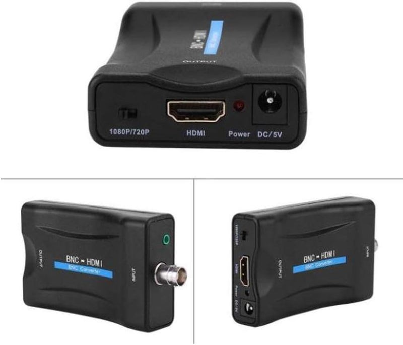 AoeSpy BNC to HDMI Converter Adapter Female CVBS BNC HDMI Coax Connector Coaxial Composite Analog Video Audio Input 1080P Output HDCP Hook Security Camera DVRs Surveillance CVR AC1420 CCTV for Monitor HD TV - Image 3