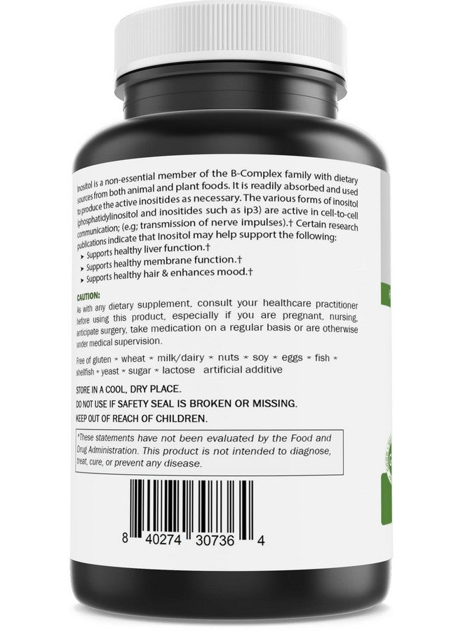 Brieofood Myo Inositol 2000 mg per Serving - 60 Tablets - 3rd Party Lab Tested - Image 2