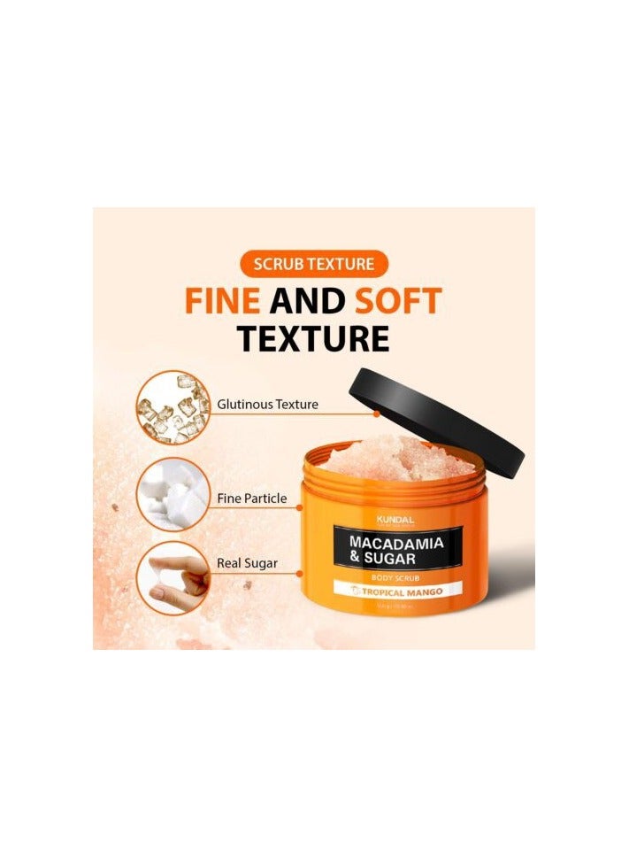 KUNDAL MACADAMIA & SUGAR BODY SCRUB 550G - PINK GRAPEFRUIT - Image 4