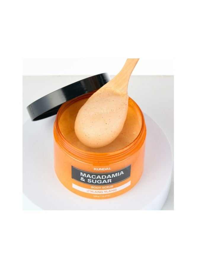 KUNDAL MACADAMIA & SUGAR BODY SCRUB 550G - PINK GRAPEFRUIT - Image 5