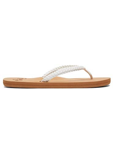 Roxy Women's Costas Sandal Flip Flop, White, 10 - Image 2