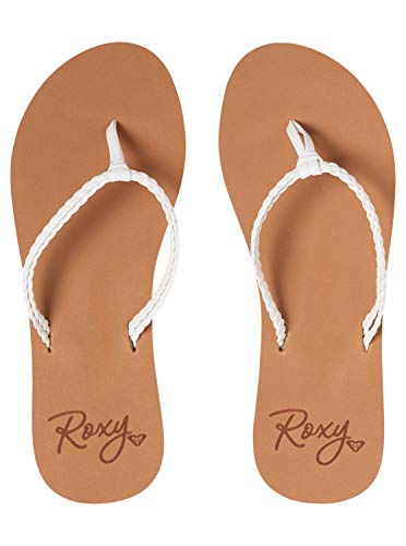 Roxy Women's Costas Sandal Flip Flop, White, 10 - Image 3