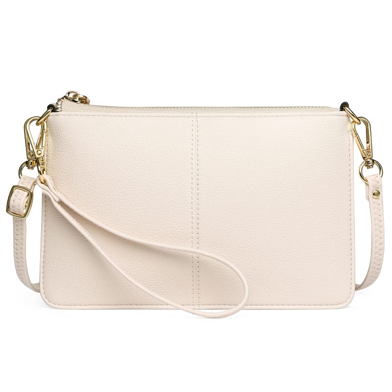 SENDEFN Leather Wristlet Clutch Small Women Crossbody Shoulder Bag Wallet Purses RIFD Card Slots - Image 1