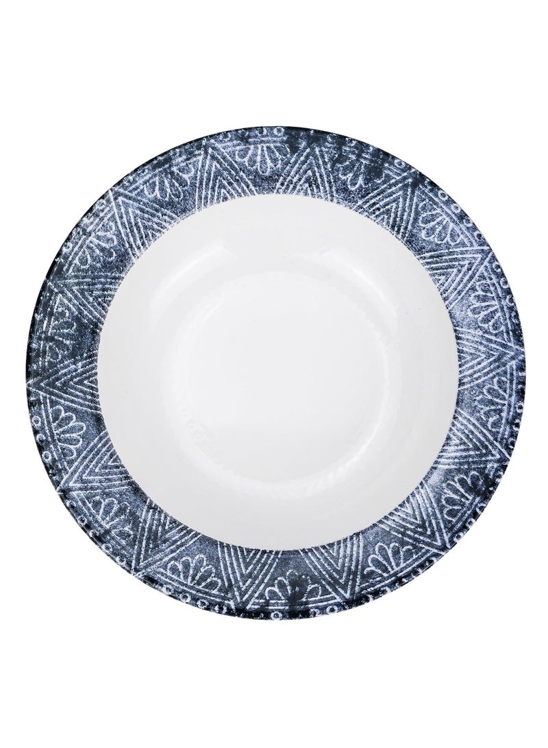 Edessa Ceramic Ginko 22Cm Round Soup Plate, (Set of 6) - Image 2