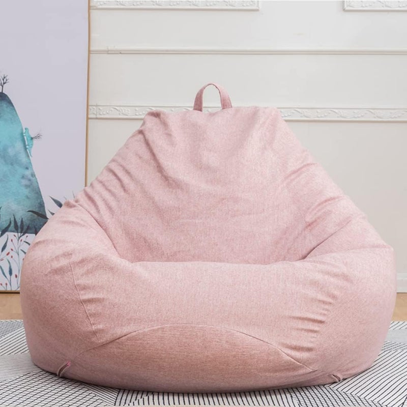 Highdi Adult Bean Bag Chair 100 x 120 cm (without filling) – Rosa Bean Bag Cover for Indoor and Outdoor Use, Children's Bean Bag Chair for Giant Fabric Living Room (No Filler) - Image 1