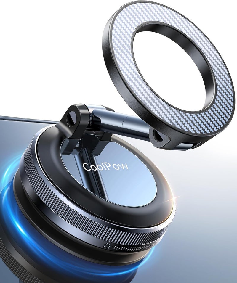 كولبو حامل الهاتف المحمول المغناطيسي الفراغي للسيارة مع حامل Magsafe، حامل هاتف شفط دوار 360 درجة لأجهزة iPhone 16 Pro MAX 15 14 13 12 - Image 1
