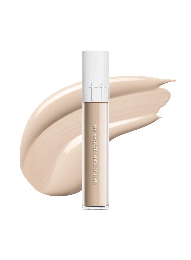TFIT Idol Cover Concealer - Full Coverage, Lightweight, Sweat & Water Proof, Long-lasting, Lightweight, Conceales Dark Circles, Fine Lines, Redness, (Y01 Light Beige, 6.5g) - Image 1