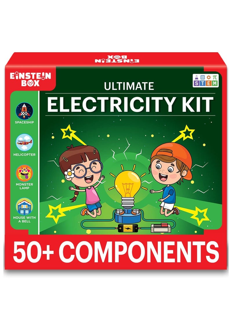 Einstein Box Einstein Box Ultimate Electricity Kit | Science Project Kit | Electronic Circuits | Toys for Kids Ages 7-14 Years |  - Image 1