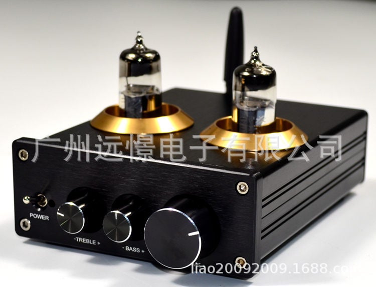 6J5 Tube Fever Hifi Amplifier Preamplifier Qcc3034 Bluetooth 5.1 Amplifier High And Low Tone Amplifier Front - Image 1