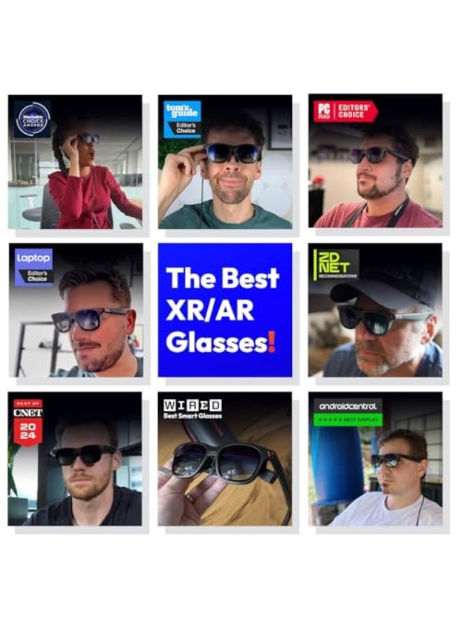 VITURE نظارات VITURE Pro XR/AR، شاشة 135 بوصة 120 هرتز 1000 نت، صوت هارمان، تعديلات قصر النظر، فيلم كهربائي، متوافقة مع آيفون 16/15/أندرويد/ماك/بي سي/ستيم ديك، أول تجربة XR غامرة لجهاز سويتش 2 - Image 2